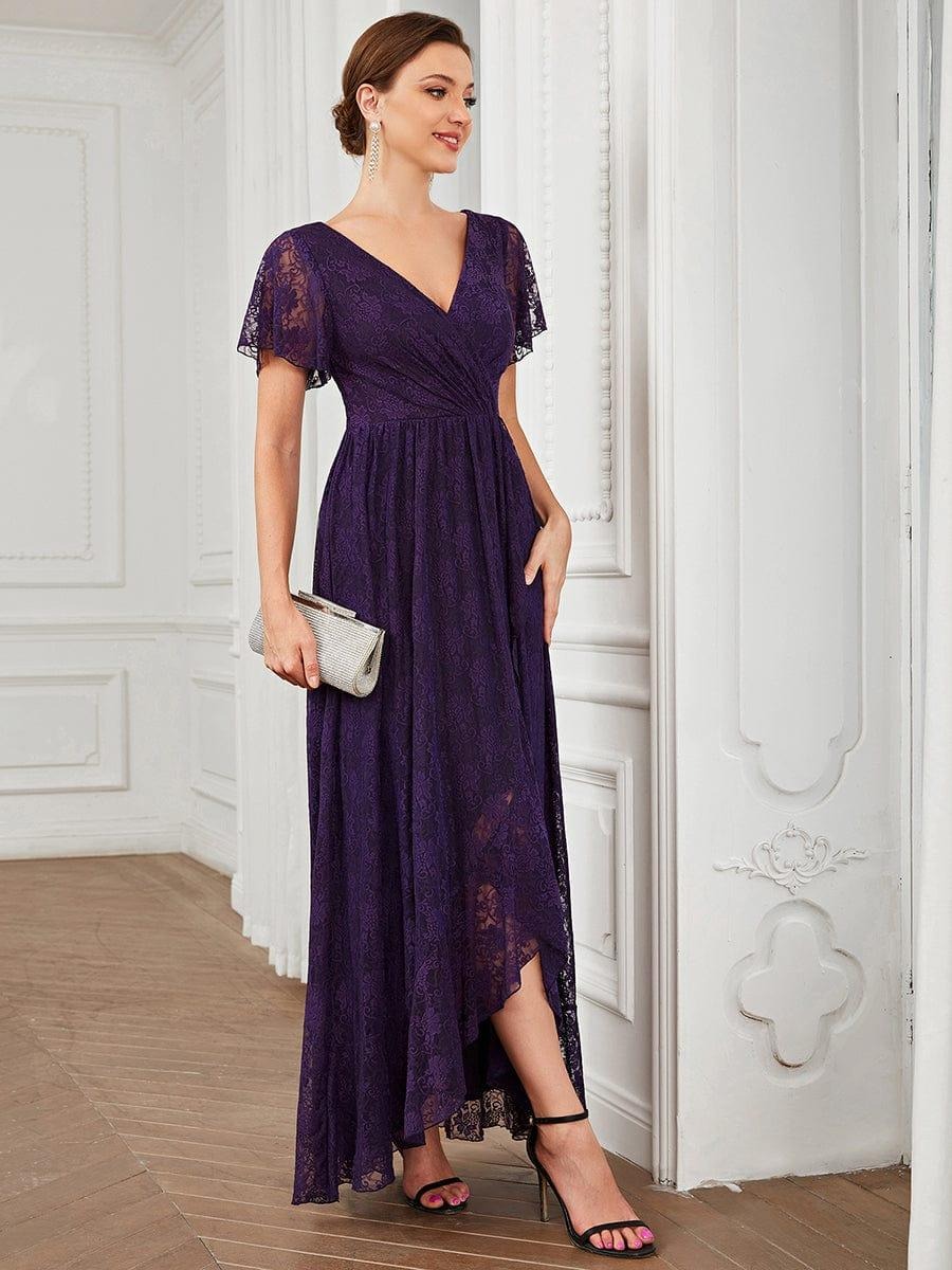 Elise A beautifully detailed Mother of the Bride dress featuring soft short sleeves, romantic ruffled lace, and a flattering silhouette for effortless elegance. This dress is not currently in stock but is available to order.